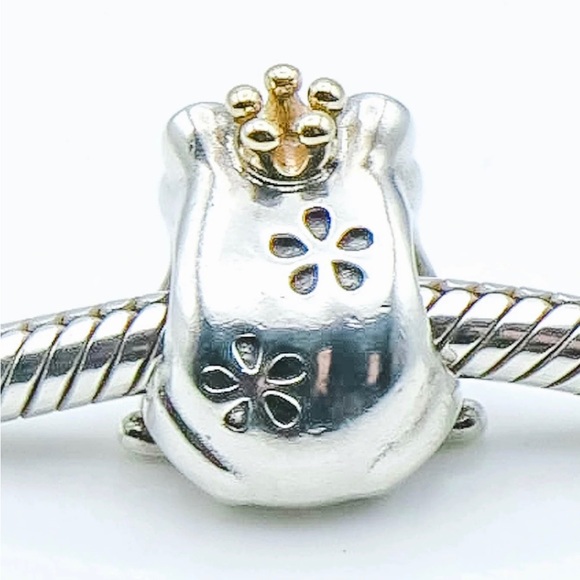 Pandora, silver 925 with a gold crown - Picture 2 of 2